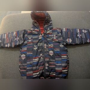 Patagonia Patterned Reversible Hooded Jacket